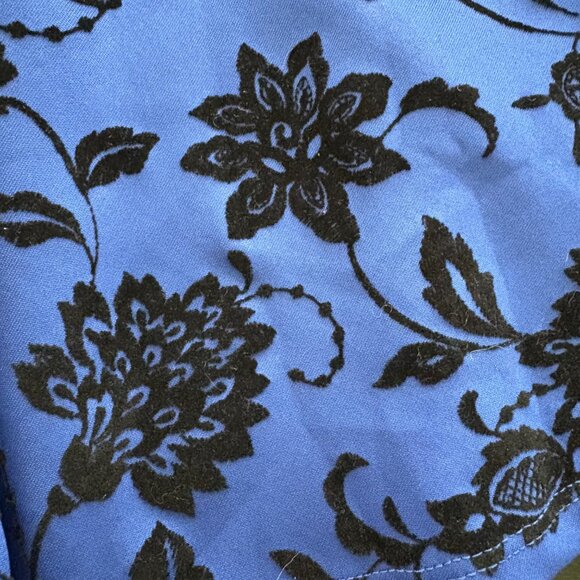 Jodi Kristopher Fit & Flare Formal Blue/Black Sz 3Jr Fitted Waist Band EUC - Picture 4 of 8